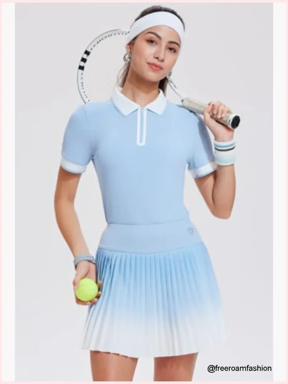 Women Tennis Skirt Set 2 Piece Athletic Golf Matching Skort Sets